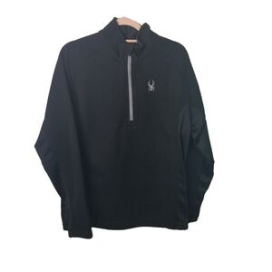 Spyder constant black zip sweater jacket